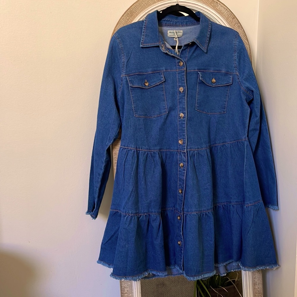 Jean baby doll dress
